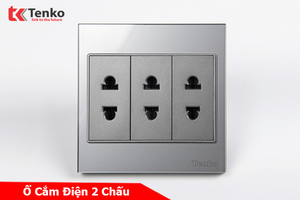 Ổ Cắm Điện Kính Cường Lực Tenko TK-V18-020 – Giải Pháp Điều Khiển Điện Hiện Đại, Bền Bỉ