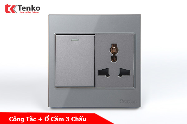 Công Tắc Ổ Cắm Điện Kính Cường Lực Tenko TK-V18-039 – Giải Pháp Điều Khiển Điện Hiện Đại, Bền Bỉ