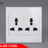 Ổ Cắm Đôi 3 Chấu Đa Năng Kính Cường Lực Tenko TK-V18-050 – Giải Pháp Điều Khiển Điện Hiện Đại, Bền Bỉ