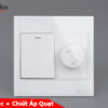 Chiết Áp Quạt+Công Tắc Mặt Kính Cường Lực Tenko TK-V18-087 – Giải Pháp Điều Khiển Điện Hiện Đại, Bền Bỉ