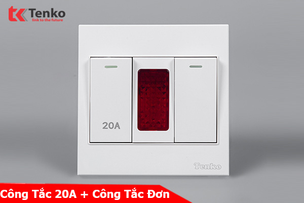 Công Tắc Đơn Và Công Tắc 20A Nhựa ABS Tenko TK-V1-081 – Giải Pháp Điều Khiển Điện Hiện Đại, Bền Bỉ