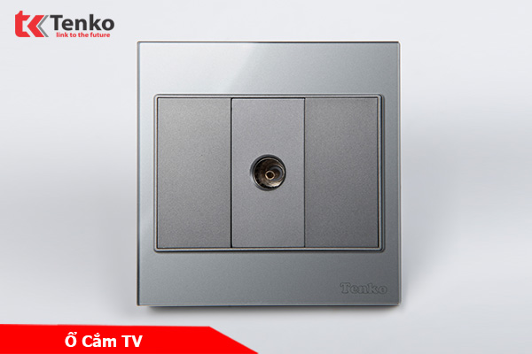 Ổ Cắm TV Kính Cường Lực Tenko TK-V18-071 – Giải Pháp Điều Khiển Điện Hiện Đại, Bền Bỉ