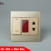 Công Tắc 20A + Đèn Báo Mặt Kính Cường Lực Tenko TK-V18-080 Màu Vàng – Giải Pháp Điều Khiển Điện Hiện Đại, Bền Bỉ