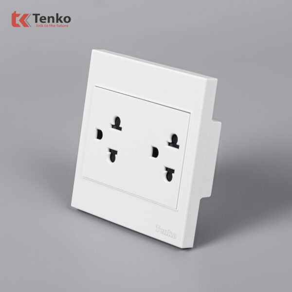 Ổ Điện Đôi 3 Chấu Nhựa ABS Tenko TK-V1-044 – Giải Pháp Điều Khiển Điện Hiện Đại, Bền Bỉ