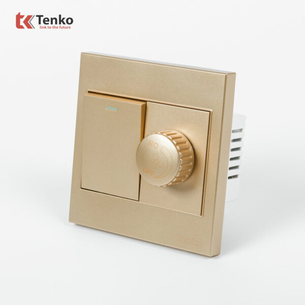 Chiết Áp Quạt Mặt Nhựa ABS Tenko TK-V1-087 Màu Vàng – Giải Pháp Điều Khiển Điện Hiện Đại, Bền Bỉ