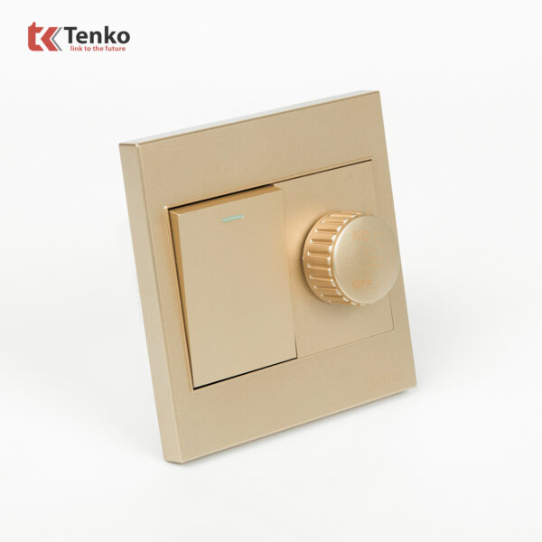 Chiết Áp Quạt Mặt Nhựa ABS Tenko TK-V1-087 Màu Vàng – Giải Pháp Điều Khiển Điện Hiện Đại, Bền Bỉ