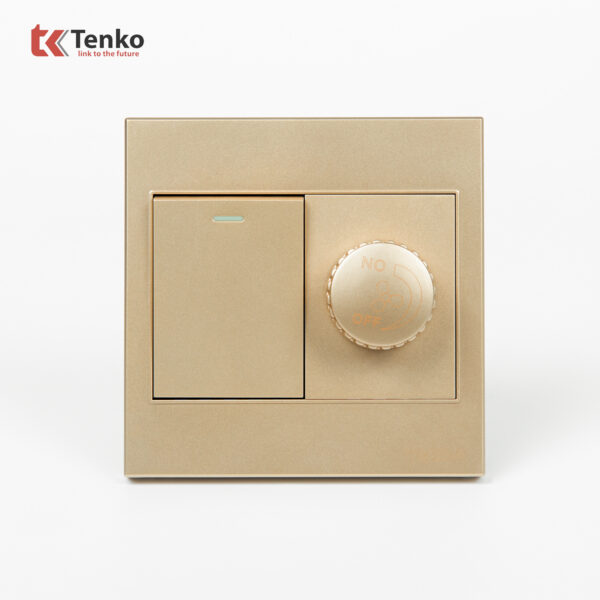 Chiết Áp Quạt Mặt Nhựa ABS Tenko TK-V1-087 Màu Vàng – Giải Pháp Điều Khiển Điện Hiện Đại, Bền Bỉ