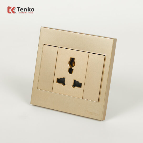 Ổ Cắm 3 Chấu Mặt Nhựa ABS Tenko TK-V1-051 Màu Vàng – Giải Pháp Điều Khiển Điện Hiện Đại, Bền Bỉ