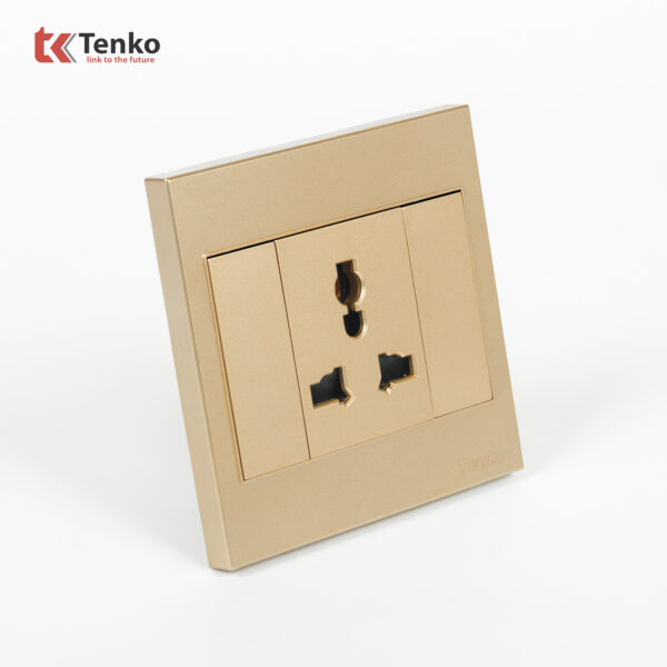 Ổ Cắm 3 Chấu Mặt Nhựa ABS Tenko TK-V1-051 Màu Vàng – Giải Pháp Điều Khiển Điện Hiện Đại, Bền Bỉ