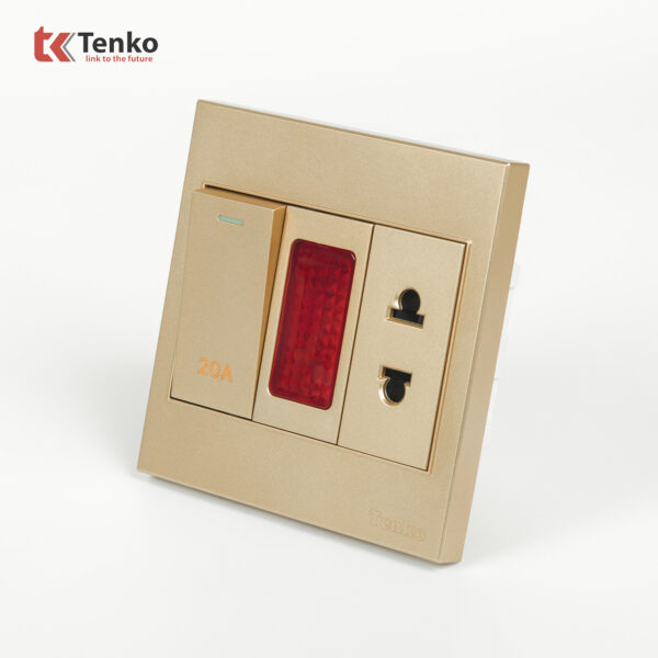 Công Tắc 20A Công Suất Cao Kèm Đèn Báo Mặt Nhựa ABS Tenko TK-V1-080 – Giải Pháp Điều Khiển Điện Hiện Đại, Bền Bỉ