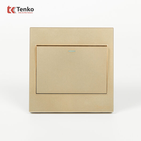 Công Tắc 1 Nút Mặt Nhựa ABS Tenko TK-V1-01 Màu Vàng – Giải Pháp Điều Khiển Điện Hiện Đại, Bền Bỉ