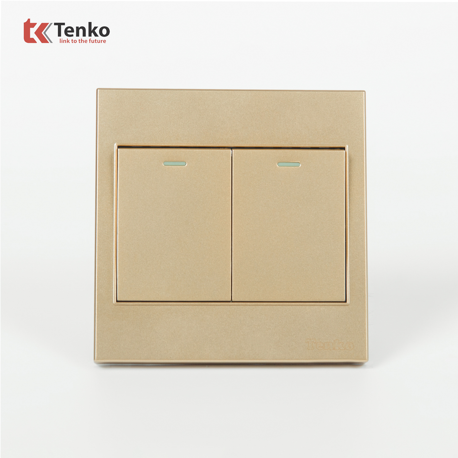Công Tắc 2 Nút Mặt Nhựa ABS Tenko TK-V1-02 Màu Vàng – Giải Pháp Điều Khiển Điện Hiện Đại, Bền Bỉ