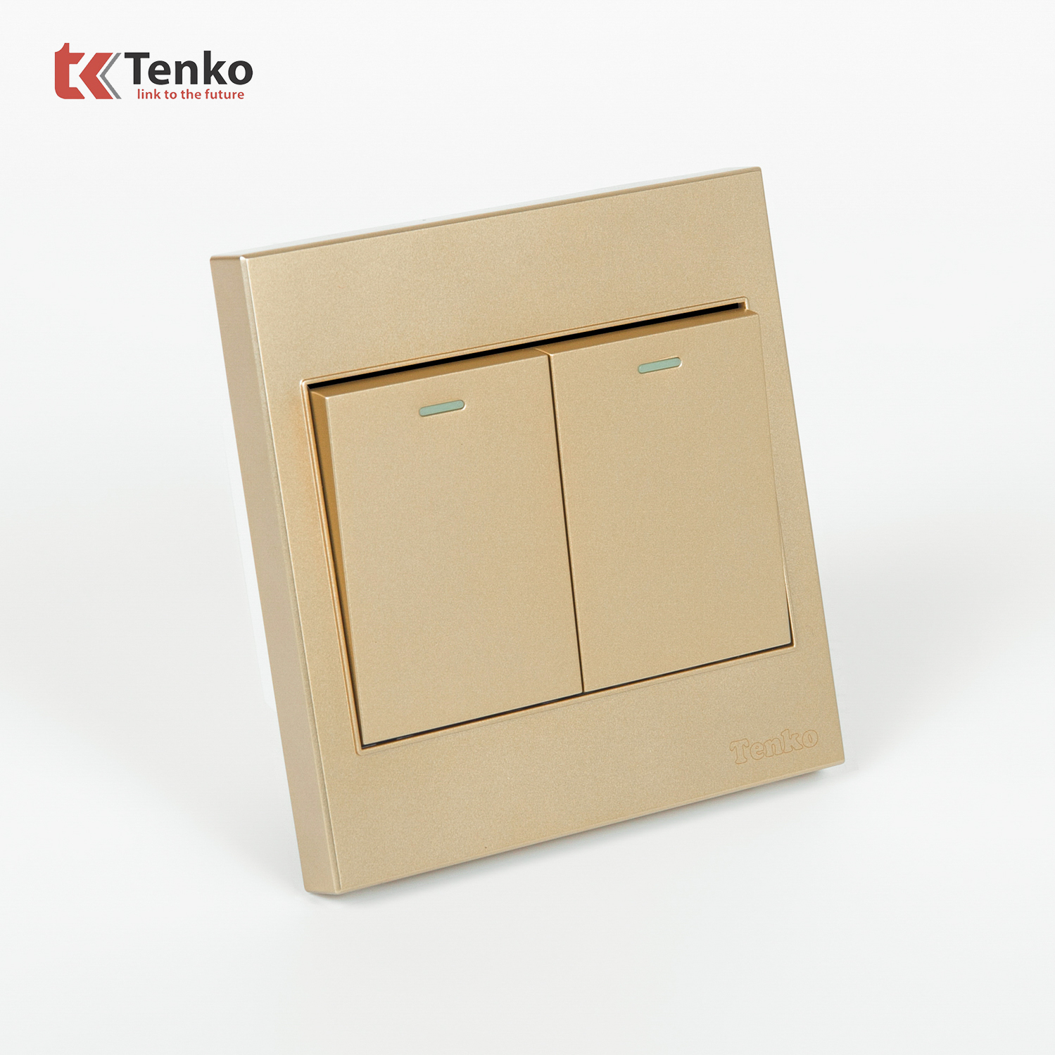 Công Tắc 2 Nút Mặt Nhựa ABS Tenko TK-V1-02 Màu Vàng – Giải Pháp Điều Khiển Điện Hiện Đại, Bền Bỉ