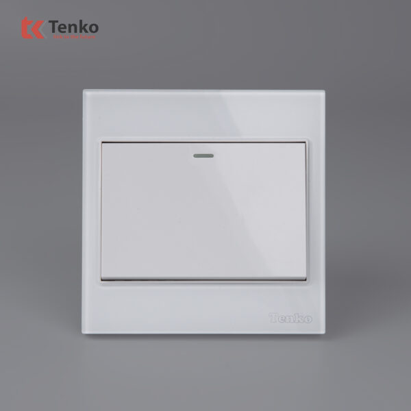 Công Tắc 1 Nút Mặt Kính Cường Lực Tenko TK-V18-01 – Giải Pháp Điều Khiển Điện Hiện Đại, Bền Bỉ
