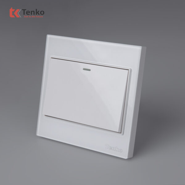 Công Tắc 1 Nút Mặt Kính Cường Lực Tenko TK-V18-01 – Giải Pháp Điều Khiển Điện Hiện Đại, Bền Bỉ