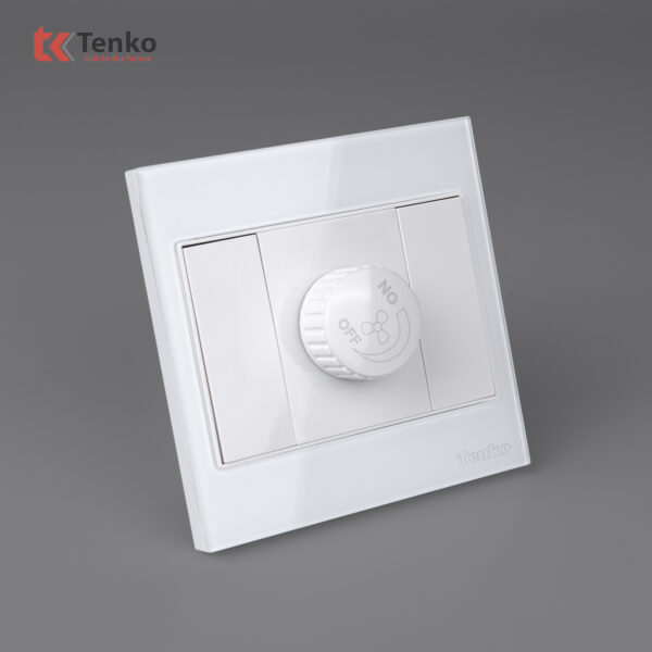 Chiết Áp Quạt Mặt Kính Cường Lực Tenko TK-V18-086 – Giải Pháp Điều Khiển Điện Hiện Đại, Bền Bỉ