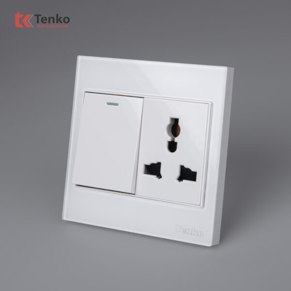 Công Tắc Ổ Cắm Điện Kính Cường Lực Tenko TK-V18-039 – Giải Pháp Điều Khiển Điện Hiện Đại, Bền Bỉ