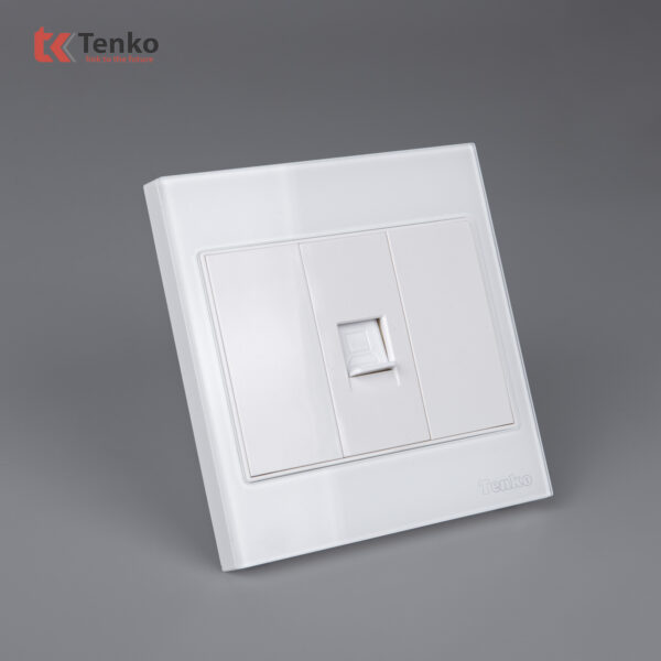 Ổ Cắm Mạng Âm tường Mặt Kính Cường Lực Tenko TK-V18-073 – Giải Pháp Điều Khiển Điện Hiện Đại, Bền Bỉ