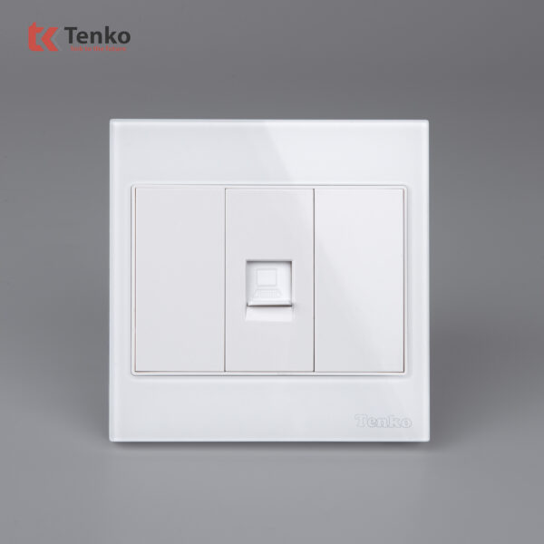 Ổ Cắm Mạng Âm tường Mặt Kính Cường Lực Tenko TK-V18-073 – Giải Pháp Điều Khiển Điện Hiện Đại, Bền Bỉ