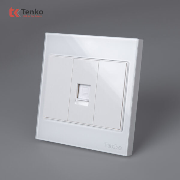 Ổ Cắm Mạng Âm tường Mặt Kính Cường Lực Tenko TK-V18-073 – Giải Pháp Điều Khiển Điện Hiện Đại, Bền Bỉ