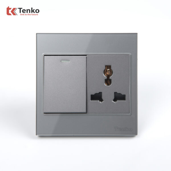 Công Tắc Ổ Cắm Điện Kính Cường Lực Tenko TK-V18-039 – Giải Pháp Điều Khiển Điện Hiện Đại, Bền Bỉ