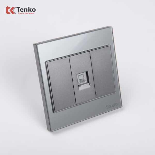 Ổ Cắm Mạng Âm tường Mặt Kính Cường Lực Tenko TK-V18-073 – Giải Pháp Điều Khiển Điện Hiện Đại, Bền Bỉ