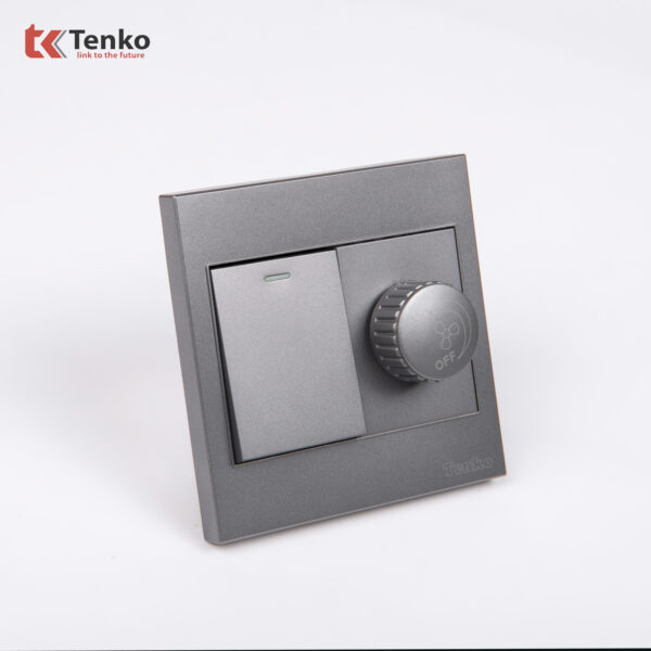 Chiết Áp Quạt Kèm Công Tắc Mặt Nhựa ABS Tenko TK-V1-087 – Giải Pháp Điều Khiển Điện Hiện Đại, Bền Bỉ