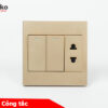 Ổ Cắm, Công Tắc Vuông - Mặt Nhựa ABS– Giải Pháp Điều Khiển Điện Hiện Đại, Bền Bỉ