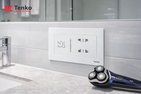 Ổ CẮM DAO CẠO RÂU TENKO – GIẢI PHÁP TIỆN ÍCH CHO KHÁCH SẠN, RESORT CAO CẤP