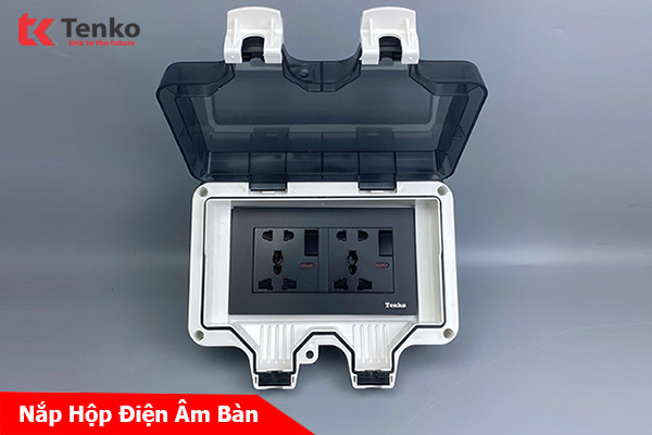 Ổ Cắm Chống Nước Tenko TK-IP66CN-134 04 Ổ Cắm Có Công Tắc, Sử Dụng An Toàn Ngoài Trời