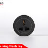 Ổ Cắm Điện 3 Chấu Đa Năng Cho Thanh Ray Màu Đen TK-R06